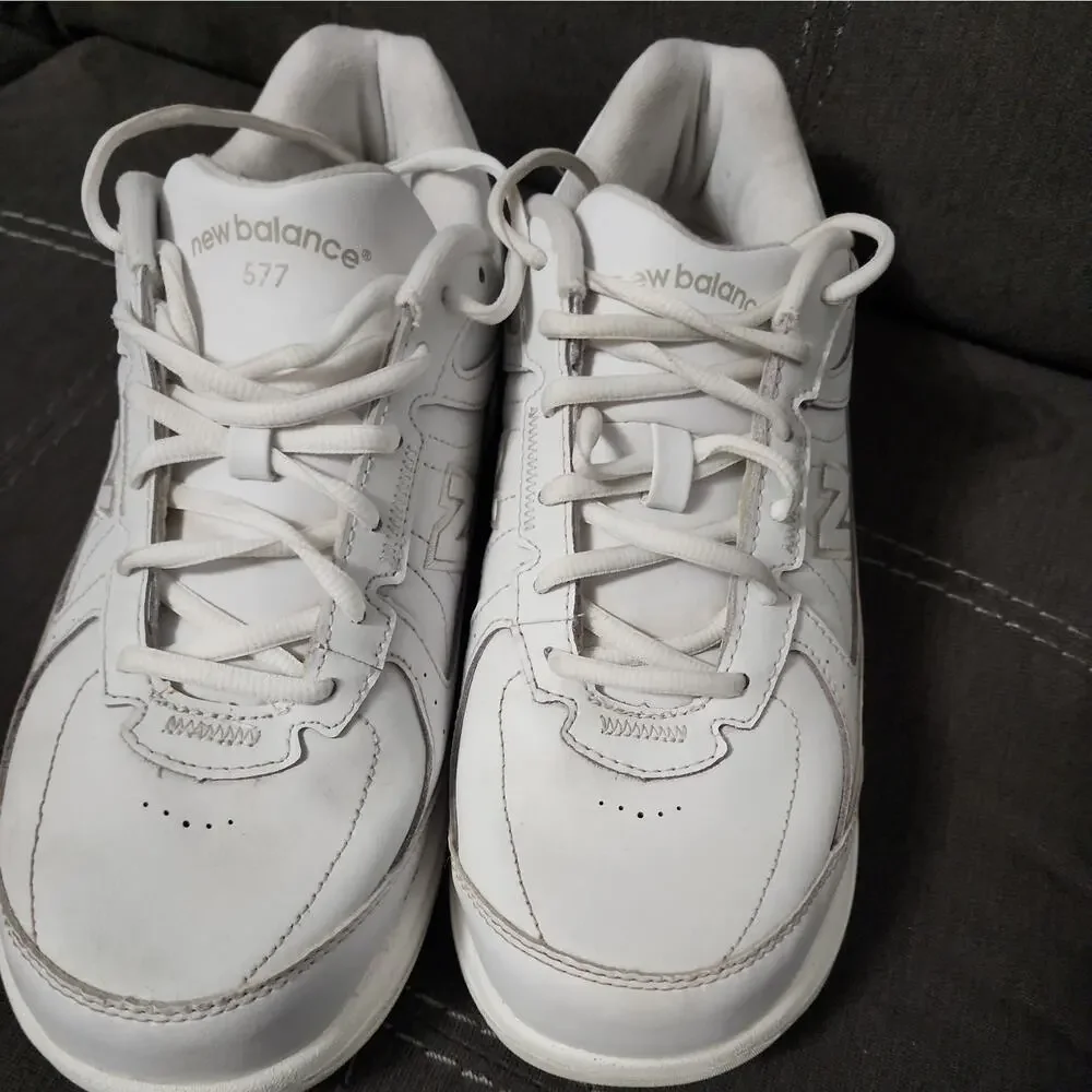 New Balance 577 V1 Walking Shoes, White, Women's 9.5 M